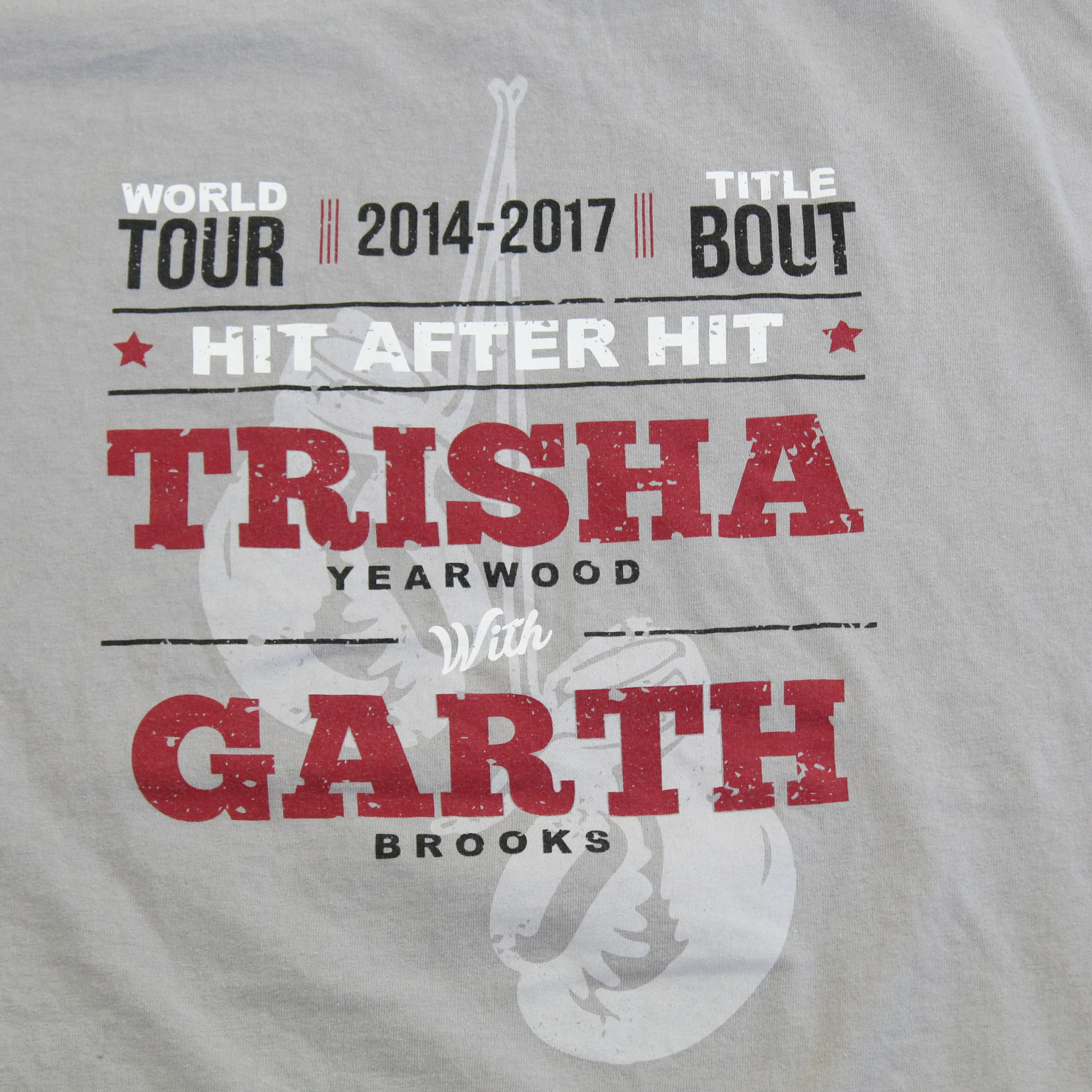 F- Trisha Yearwood Hit After Hit World Tour w/ Garth Brooks Country Music Tee - Image 4